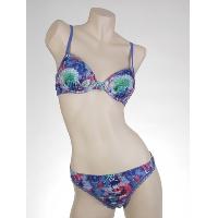 Ladies Knitted Printing Padded Bra & String
