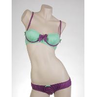 Ladies Woven Printing Padded Bra & Brief